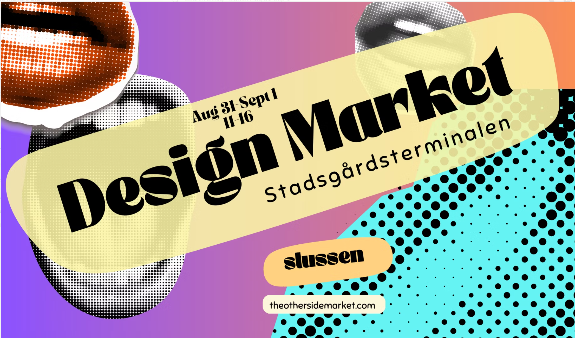 Designmarknad Stadsgårdsterminalen i Slussen 31 aug – 1 sep